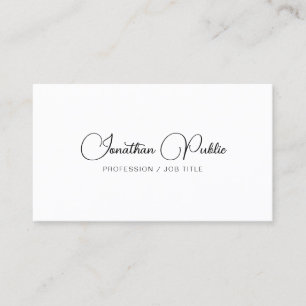Anpassningsbarna Modern Elegant Simple Typography Visitkort