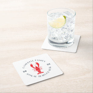 Anpassningsbarna Modern Family Lobster Boil Underlägg Papper Kvadrat