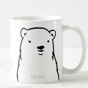 Anpassningsbarna Modern Helgdagar Winter Polar Bea Kaffemugg