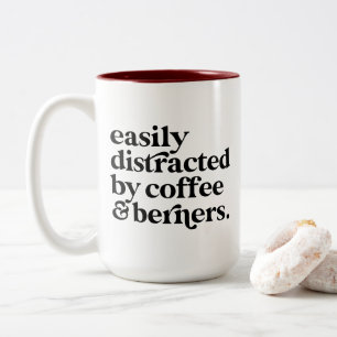 Anpassningsbarna Modern kaffe och Berners Hund äls Två-Tonad Mugg
