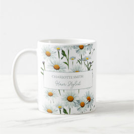 Anpassningsbarna Modern vit Daisy Kaffemugg