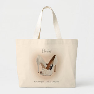 Anpassningsbarna möhippa Shoe Bag Tote Jumbo Tygkasse