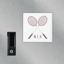 Anpassningsbarna Monogrammed badminton-parenteser