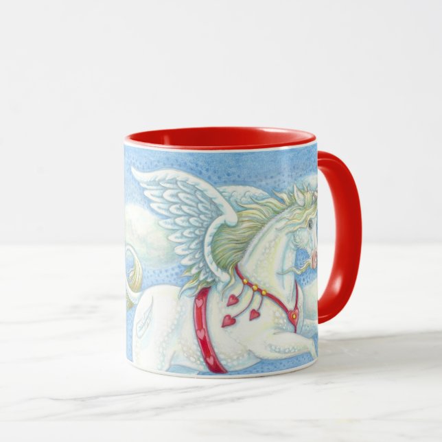 Anpassningsbarna MUGG i flyghearts Unicorn PEGASUS (Framsida höger)