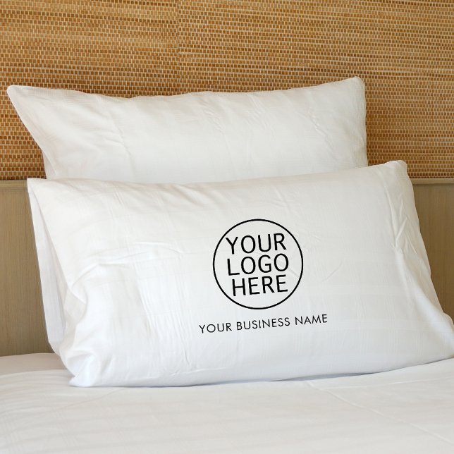 Anpassningsbarna Namn minimalistisk för Business L Lumbarkudde (Your Business Logo Custom Hotel Showroom Lumber Pillow)