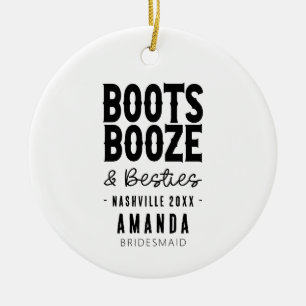 Anpassningsbarna Nashville Bachelorette Boots Spri Julgransprydnad Keramik