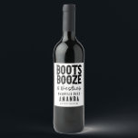 Anpassningsbarna Nashville Bachelorette Boots Spri Vinflaska Etikett<br><div class="desc">Tittar du för perfekten till Nashville-festen? Se bara på vår anpassningsbar "Boots Sprit och Besties"-märkning! De här etiketterna är perfekter för alla bachelorettfester - oavsett om du planerar en rodeo bachelorette party,  en cowgirl bachelorette party,  eller något däremellan. Dessutom gör de underbara möhippor till gruppbrider för att vara med!</div>