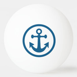 Anpassningsbarna Nautical Anchor monogram ping pon Pingisboll
