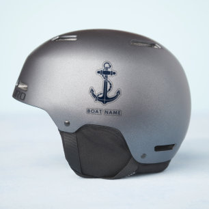Anpassningsbarna Nautical Anchor Navy Blue Boat Na Klistermärken