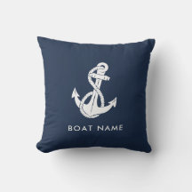 Anpassningsbarna Nautical Anchor Navy Blue Boat Na