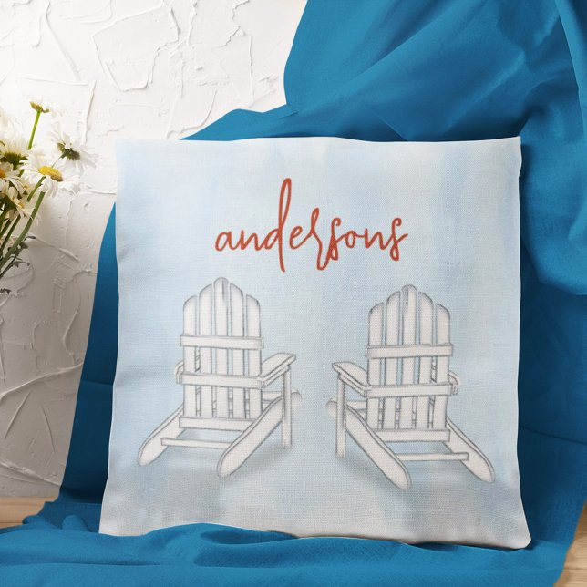 Anpassningsbarna Nautical Coastal Beach House Home Kudde (Skapare uppladdad)