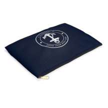 Anpassningsbarna Nautical Navy Blue Anchor Boat Na