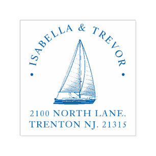 Anpassningsbarna Nautiskt tema Bröllop Självfärgande Stämpel