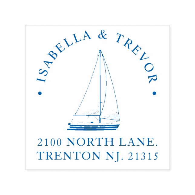 Anpassningsbarna Nautiskt tema Bröllop Självfärgande Stämpel (Design)