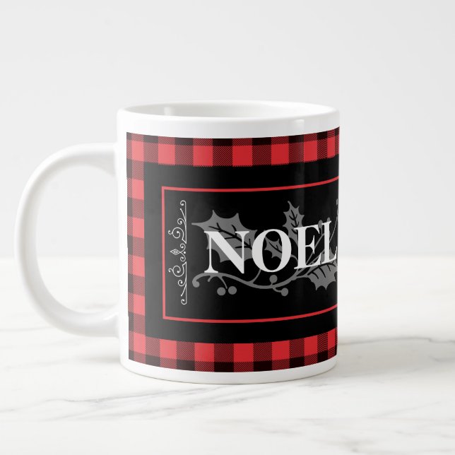 Anpassningsbarna NOEL Red & Black Buffalo Play Jumbo Mugg (Vänster)