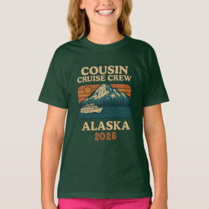 anpassningsbarna ousin Cruise Crew Alaska år T Shirt