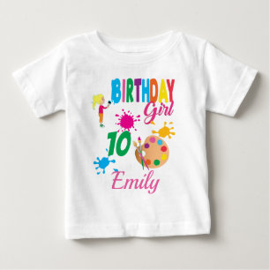 Anpassningsbarna Paint Birthday Art Skapar Party t T Shirt