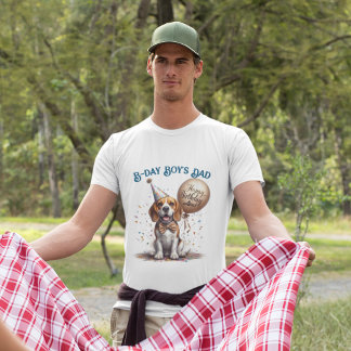 Anpassningsbarna Pappa Beagle Hund Balloon T Shirt