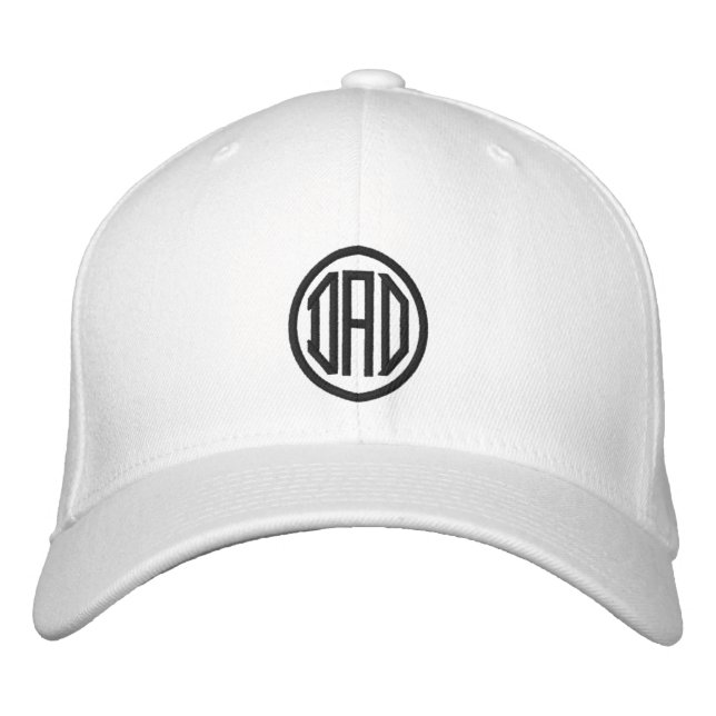 Anpassningsbarna Pappa Simple Modern Typography Broderad Keps (Framsida)