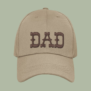 Anpassningsbarna Pappa Simple Modern Typography Broderad Keps