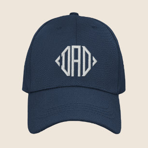 Anpassningsbarna Pappa Simple Modern Typography Broderad Keps