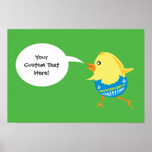 anpassningsbarna Påsk Chick poster