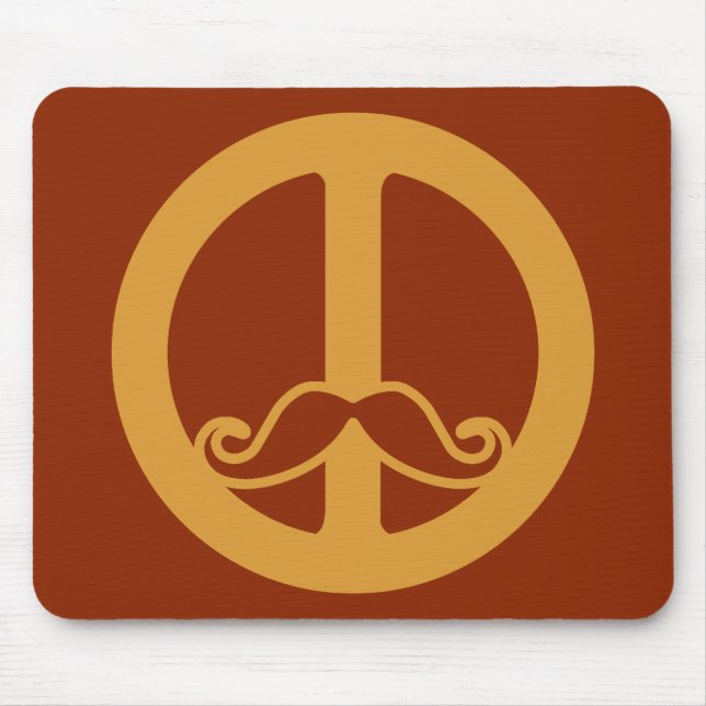 Anpassningsbarna Peace Stache mousserande Musmatta (Framsidan)