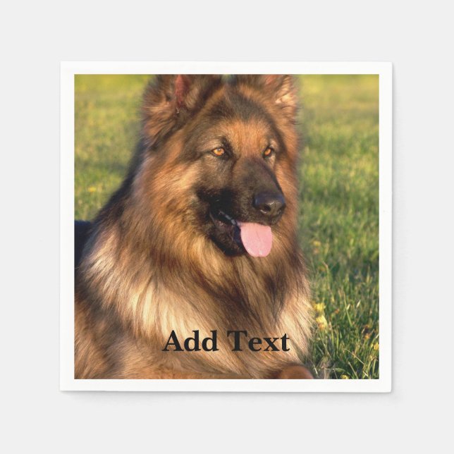 Anpassningsbarna personlig Foto och text Pappersservett (Framsidan)