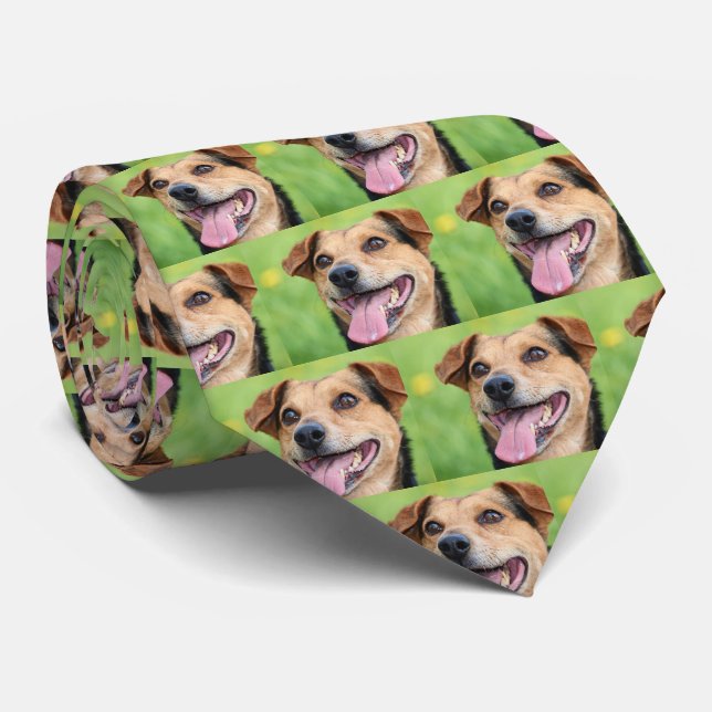 Anpassningsbarna personlig Pet Photos Skapar din e Slips (Rullad)