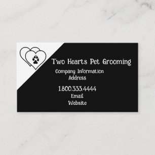 Anpassningsbarna Pet Grooming med två örter Kärlek Visitkort