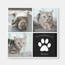 Anpassningsbarna Pet Photo Keepsak, vacker Cat Mem Magnet