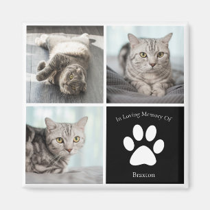 Anpassningsbarna Pet Photo Keepsak, vacker Cat Mem Magnet