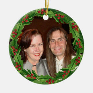 Anpassningsbarna Photo jul Holly WAN Julgransprydnad Keramik