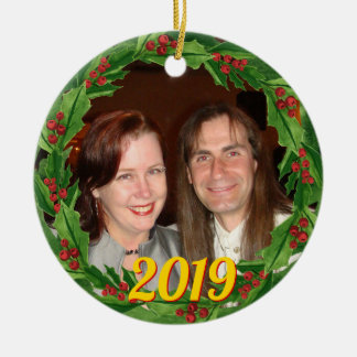 Anpassningsbarna Photo jul Holly WAN Julgransprydnad Keramik
