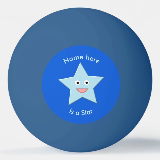 Anpassningsbarna Ping Pong Boll i Bright Blue Fira (Framsidan)