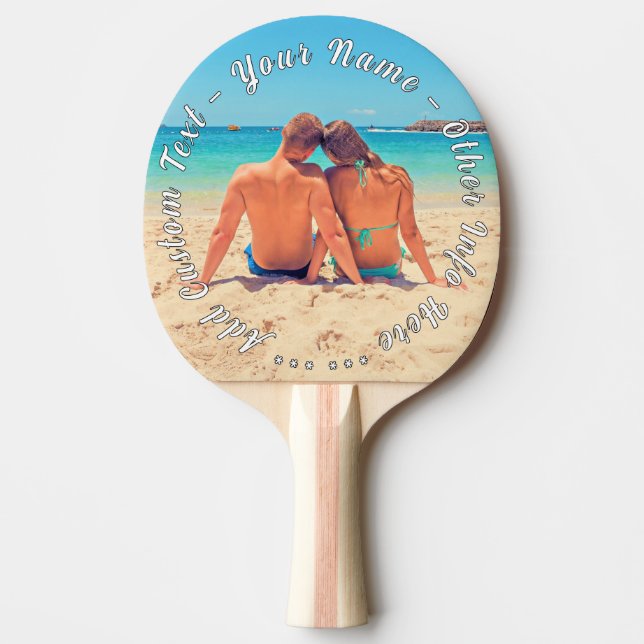 Anpassningsbarna Ping Pong Paddle i favoritfotot Pingisracket (Framsidan)