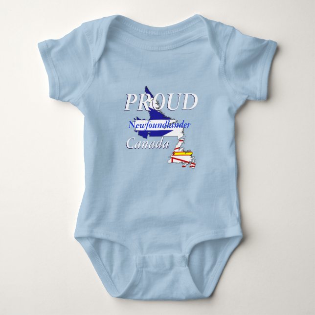 Anpassningsbarna Proud Newfoundlander Newfoundland T Shirt (Framsida)
