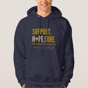 anpassningsbarna Pullover Hoodie stöder barncancer