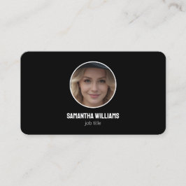Anpassningsbarna QR eller Logotyp för headshot Visitkort