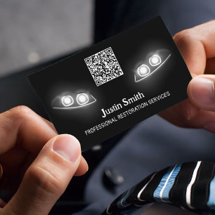 Anpassningsbarna QR för återställning av strålkast Visitkort
