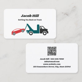 Anpassningsbarna QR för bogsering i Lastbil Visitkort