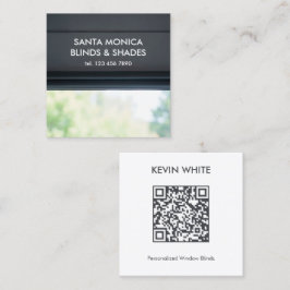 Anpassningsbarna QR för Windows-Blinder Fyrkantigt Visitkort