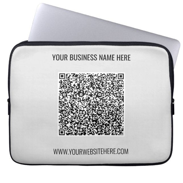 Anpassningsbarna QR-kod och Färg Laptop sleeve (Framsidan)