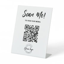 Anpassningsbarna QR-kod Scan Me (sök efter Logotyp