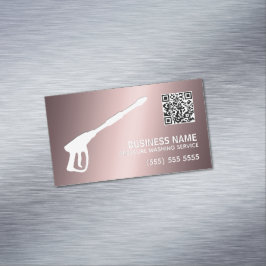 Anpassningsbarna QR Tvättas för bil- och hustryck Magnetiska Visitkort