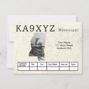 Anpassningsbarna QSL för din Shaped Cutout-utout-m Vykort