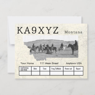 Anpassningsbarna QSL för Shaped Cutout-hölje i Pho Vykort