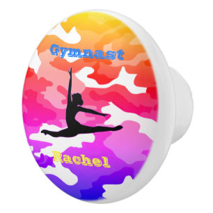 Anpassningsbarna Rainbow Camo, Girls Gymnastics "G Knopp