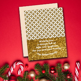 Anpassningsbarna Razzle Dazzle jul Glittery Guld S Julkort