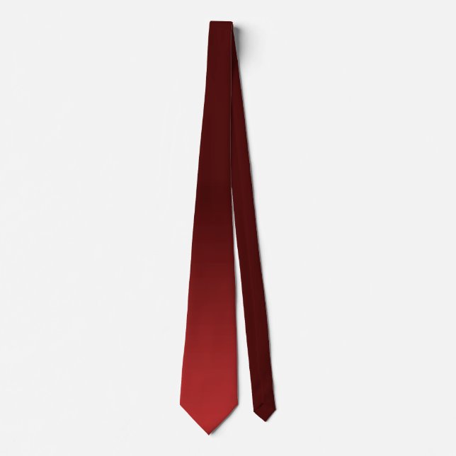 Anpassningsbarna Red Ties Simple Red Tvättar Neckt Slips (Framsida)
